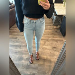 AGOLDE - Sophie High Rise Skinny Jeans - Light Wash - Size 24